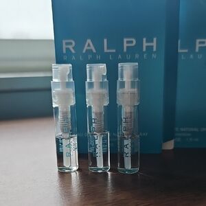New Ralph Lauren Ralph Eau de Toilette Natural Spray Samples  0.05 Fl oz X 3